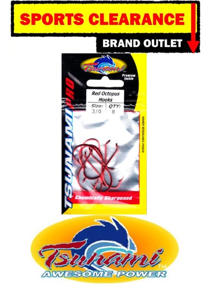Tsunami Red Octopus Hooks WHY PAY $4.99 Carousel 2