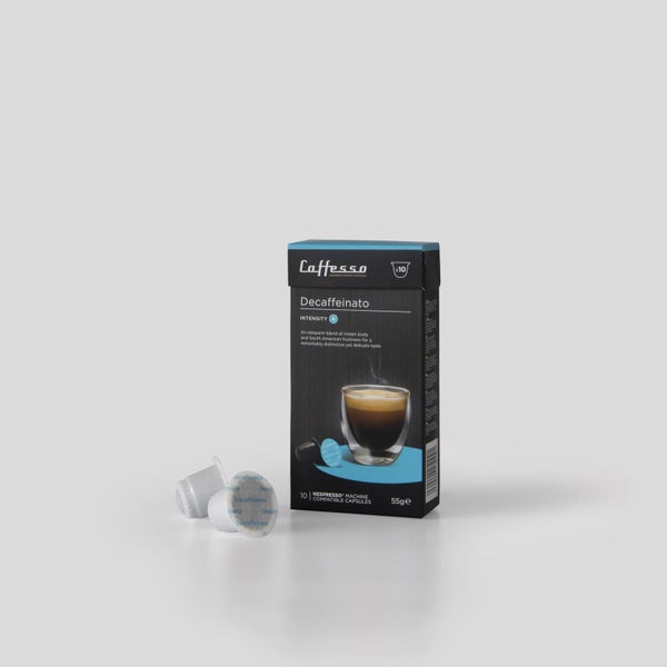 100 x Caffesso Coffee Capsules - Nespresso Compostable - Decaffeinato Carousel 1