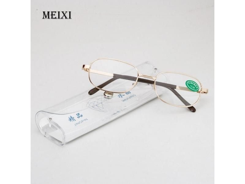 Full Metal Frame Glass Lenses Female Male Reading Glasses Women's Men's Unisex Carousel 1