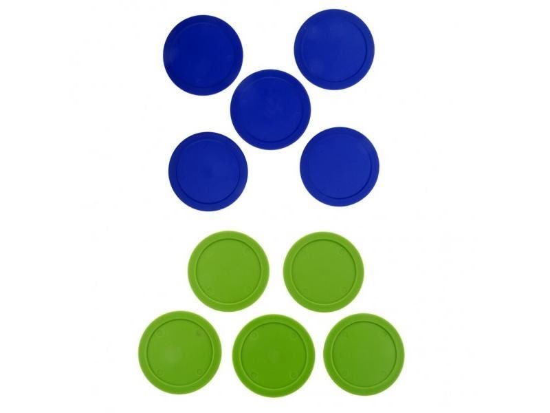 10Pcs Blue Green Air Hockey Pucks Set Hockey Equipment Accessory Carousel 1