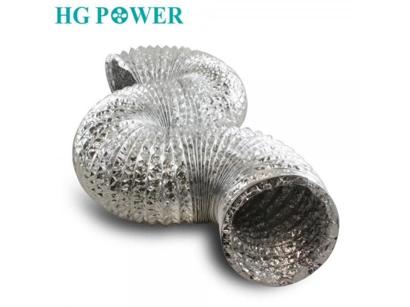2m 4''6''Flexible Double Aluminum Foil Ducting Hose For Duct Fan Recuperation Carousel 1
