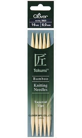 Clover Double Tapered Tips - 16cm Size 6.00mm Carousel 1