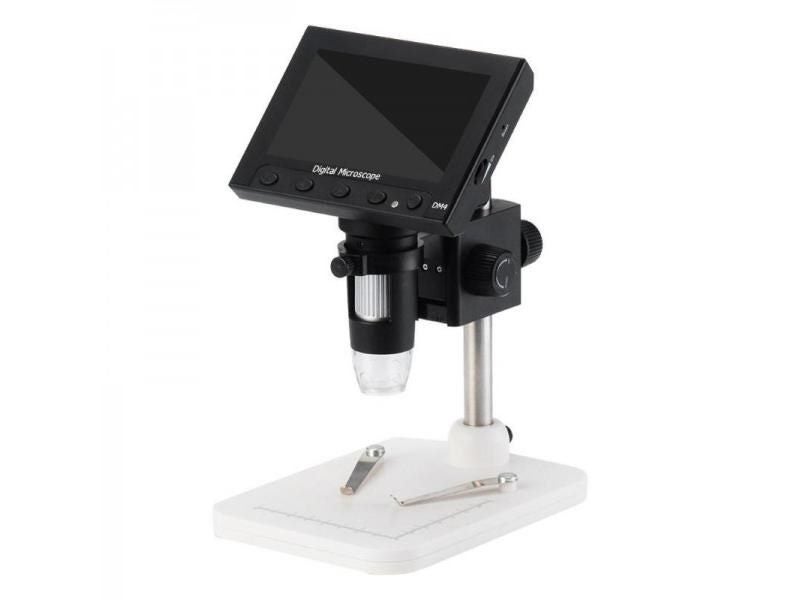 1000x 2.0MP USB Digital Electronic Microscope 4.3"LCD Display VGA Microscope Carousel 1