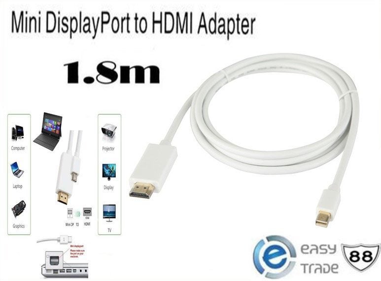 Mini Display Port to HDMI Cable 1.8M Carousel 1