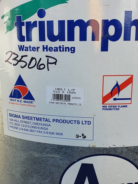 Triumph 180 litres low pressure year 2009 Carousel 3