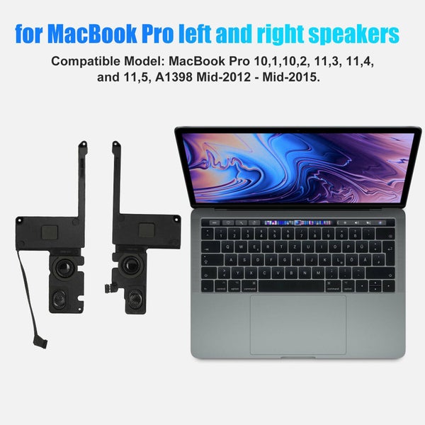 Left Right Speaker For MacBook Pro Retina 15" Mid-2012 - Mid-2015 A1398 Carousel 2