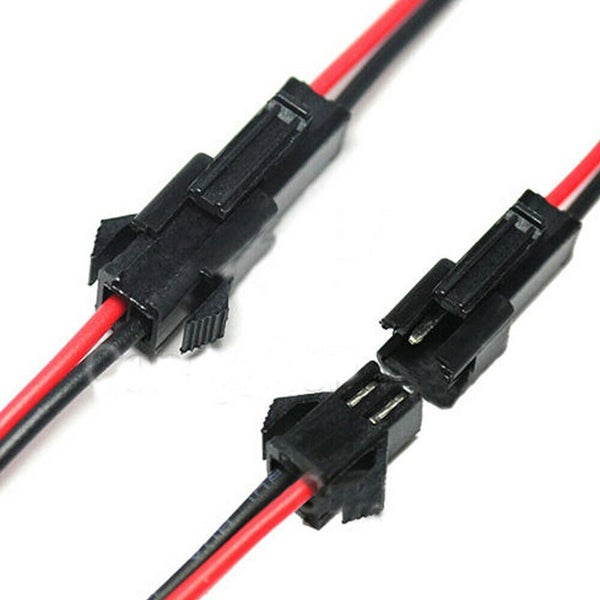 100mm JST SM 2 Pin Cable Male + Female Carousel 2