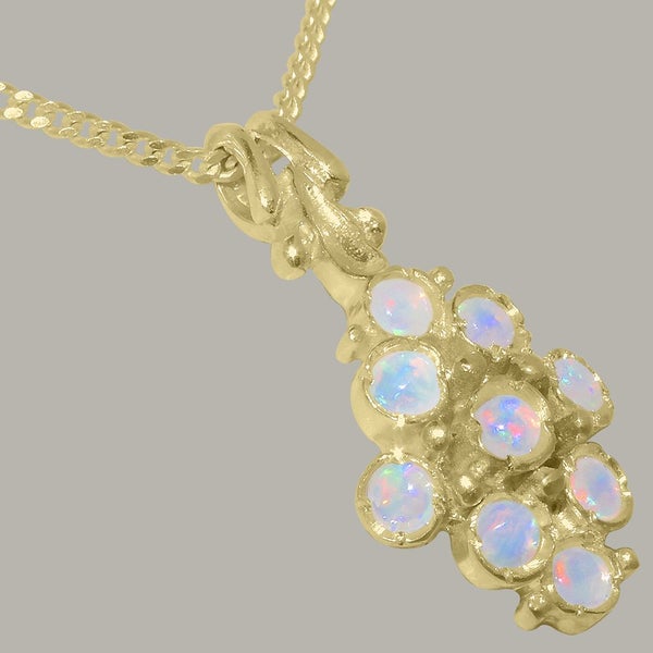 Gold Natural Opal Womens Pendant & Chain - Full 18ct Gold UK Hallmark Carousel 2