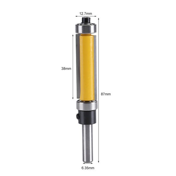 Flush Trim Top and Bottom Bearing Router Bit 1/4 Inch Shank Carousel 2