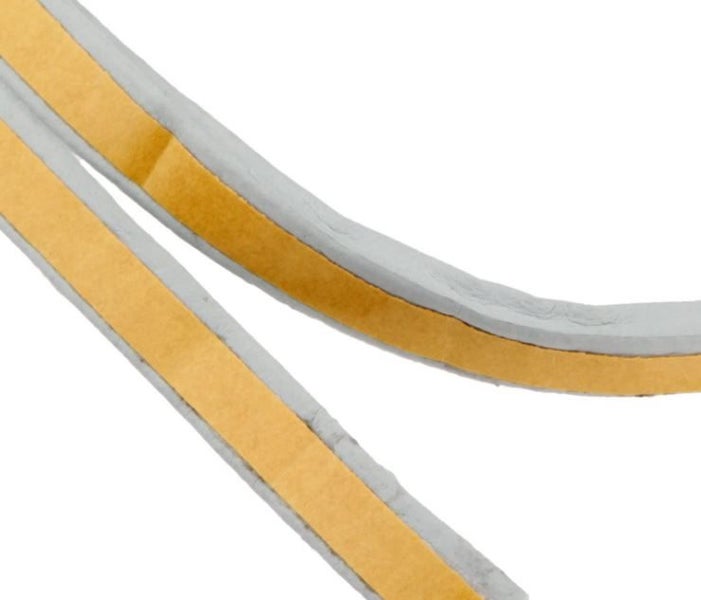 PTN 7.5mm TYPE-D WHITE Door Seal Strip Draught Excluder Tape Weather Strip 6M Carousel 2