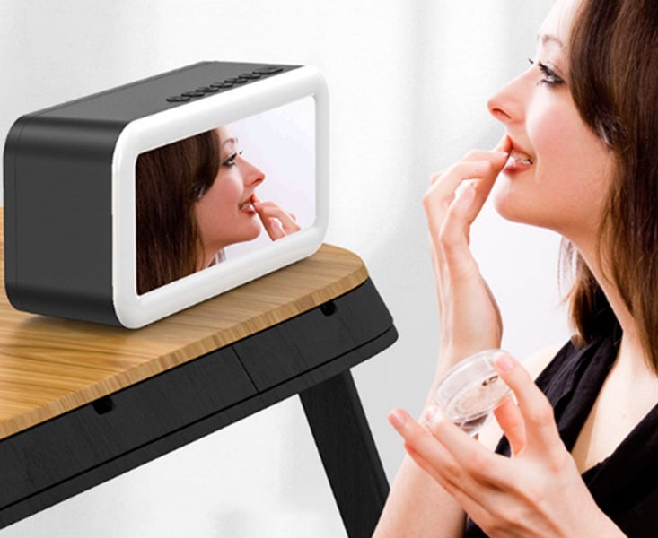 122# Wireless Bluetooth Alarm Clock Speaker Clock Audio Carousel 3