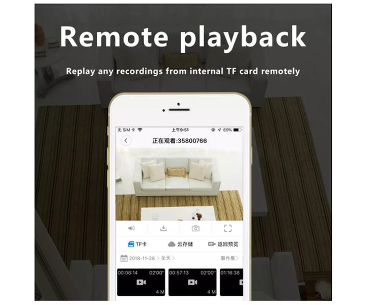 U21 HD Smart Mini Wifi USB Camera AI Human Detection Real - time Carousel 4