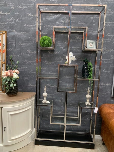 Clearance! Modern Stainless Steel Display Bookcase Sliver Carousel 2