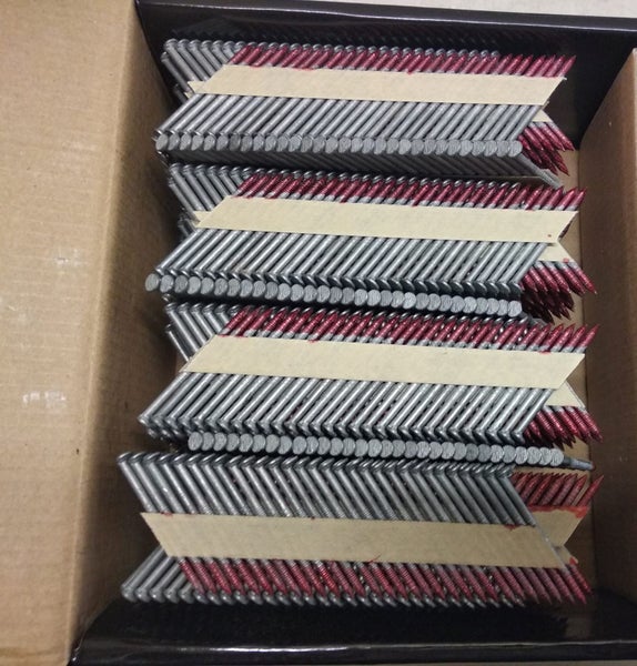 Framing Nail Gun Nails 50mm Galv Round Head R/Shank 3000 pack Carousel 1