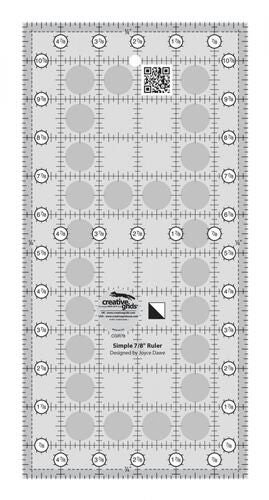 Creative Grids Simple 7/8 Triangle Maker Quilt Ruler Carousel 1