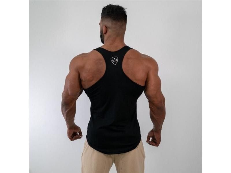 Mens Tank Tops Shirt Gym Tank Top Fitness Clothing Vest Sleeveless Cotton Man Carousel 2