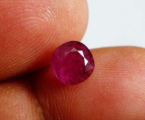 2.13CT EXPLICITE BIG CUSHION PINKISH PURPLE RED 100% NATURAL RUBY Carousel 2