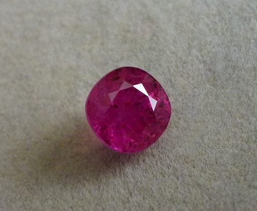 2.13CT EXPLICITE BIG CUSHION PINKISH PURPLE RED 100% NATURAL RUBY Carousel 1