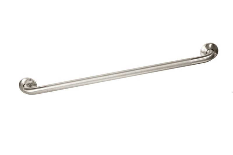 800mm Knurled Straight Grab Rail - Brushed Stainless Steel Carousel 1
