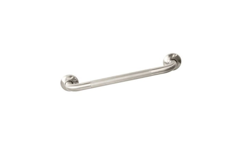 450mm Knurled Straight Grab Rail - Brushed Stainless Steel Carousel 1