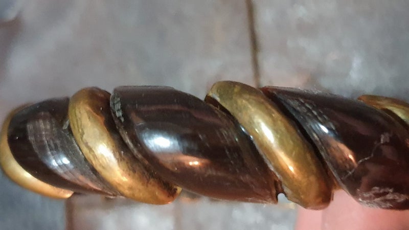 Vintage Horn & Brass Twist Bangle Carousel 3
