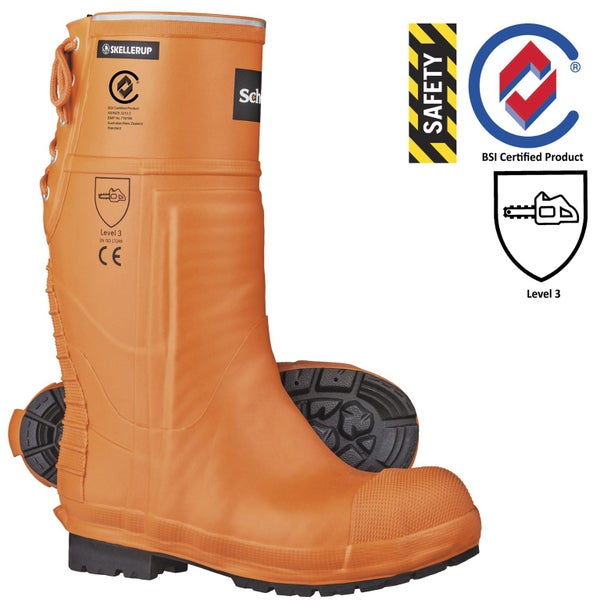 Skellerup SCHOEN (Plain Sole) Forestry Pro Gumboot - Size UK6 to 14 Carousel 1