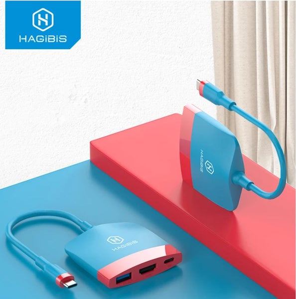 3 in 1 4K/UHD HDMI Display USB 3.0 Hub for Nintendo Switch & Lite Carousel 2