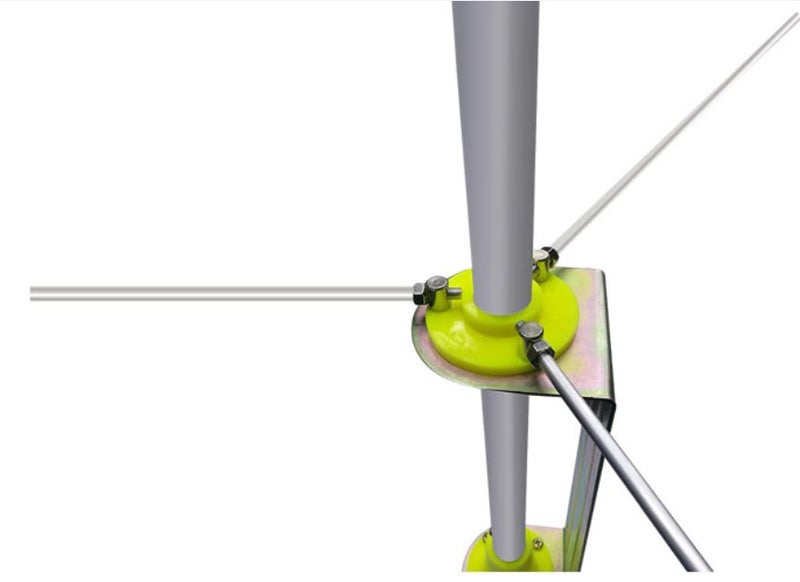 TECHOMAN 26 / 27MHz Base 5.5dBi Gain Aluminium Antenna - 26 / 27Mhz HF CB BAND63002731928707112