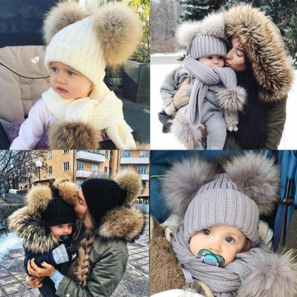 Kids Beanie Pom Pom and Scarf ## PRICED TO SELL## - 2 left in stock62864737596547111