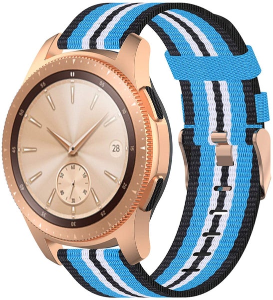 Garmin Vivoactive 6 Nylon Strap [Black/LightBlue] Carousel 1