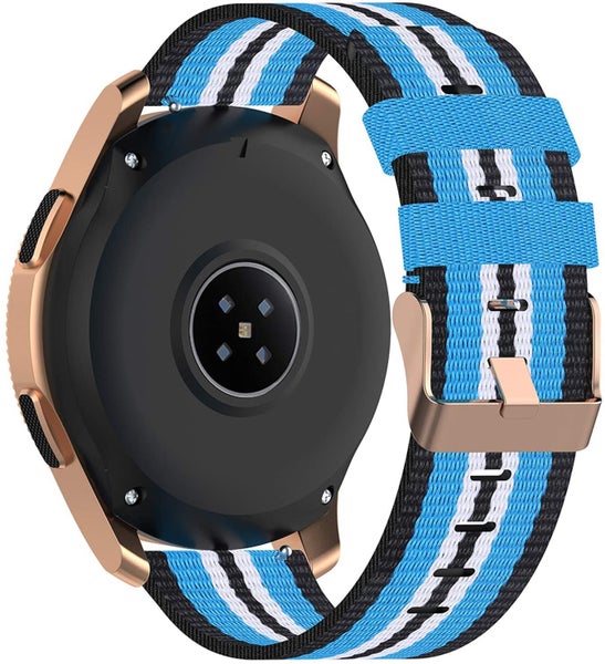 Garmin Vivoactive 6 Nylon Strap [Black/LightBlue] Carousel 2