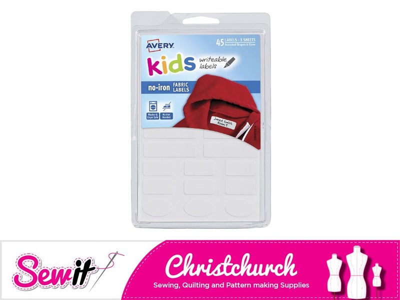 Fabric Labels - Kids Writable Labels by Avery Carousel 1