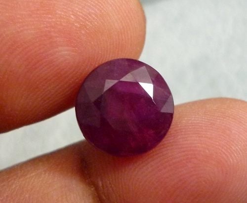 11.49CT SPLENDID HUGE PURPLE RED 100% NATURAL ROUND RUBY Carousel 6