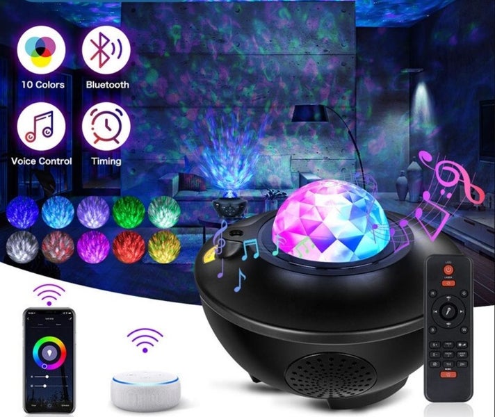 3D Moon Night Light 16 Colors LED USB Rechargeable Galaxy Lamp ,30CM Carousel 1