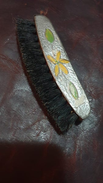 Vintage Enameled Tin Clad Shoe Brush Carousel 1