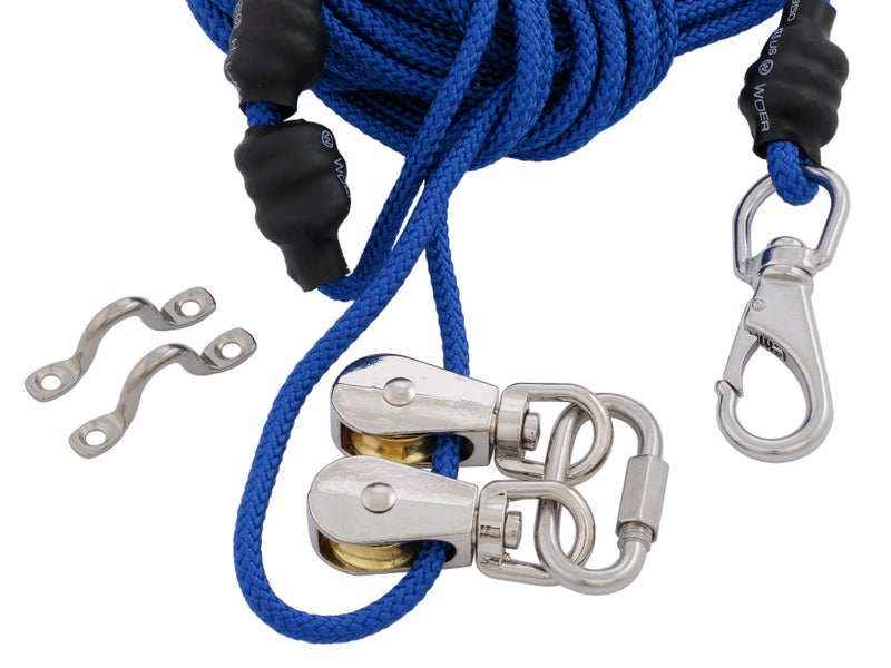 Sea Anchor Kayak Running Rig Kit - Abrasion Polyester Sash Cord Carousel 2
