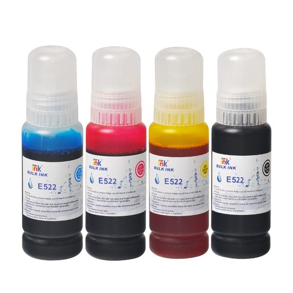 Epson EcoTank T522 Starink Premium Compatible Ink Bottle -- Full Set (BK+C+M+Y) Carousel 1