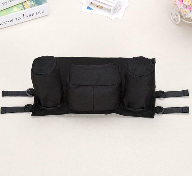 Baby Pram Stroller Safe Console Tray Cup Holder Organizer Hanging Bag Carousel 5