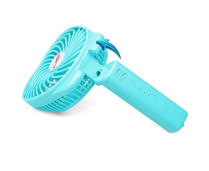 F9 Handheld Small Fan Folding Desktop Small Electric Fan Usb Charging Carousel 2