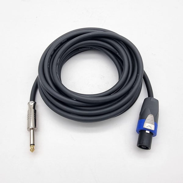 Heavy Duty 10m 13 Gauge Mono Jack to Speakon Speaker Cable (CB-25) Carousel 1