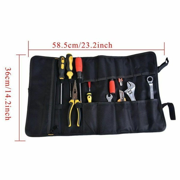 Roll Up Tool Pouch Wrench Socket Bag Hand Tool Storage Organizer Oxford Canvaas Carousel 6