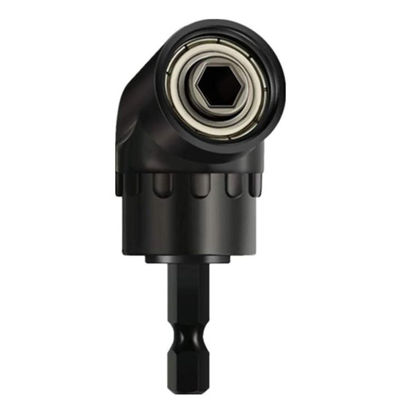 Black 1 / 4 Inch Hex Shank Drill Bit Angle Driver 105 Degree Right Angl Carousel 1
