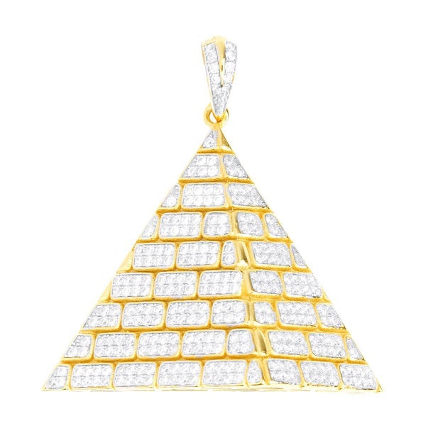 Premium Bling - 925 Sterling Silver 3D Pyramid Carousel 1