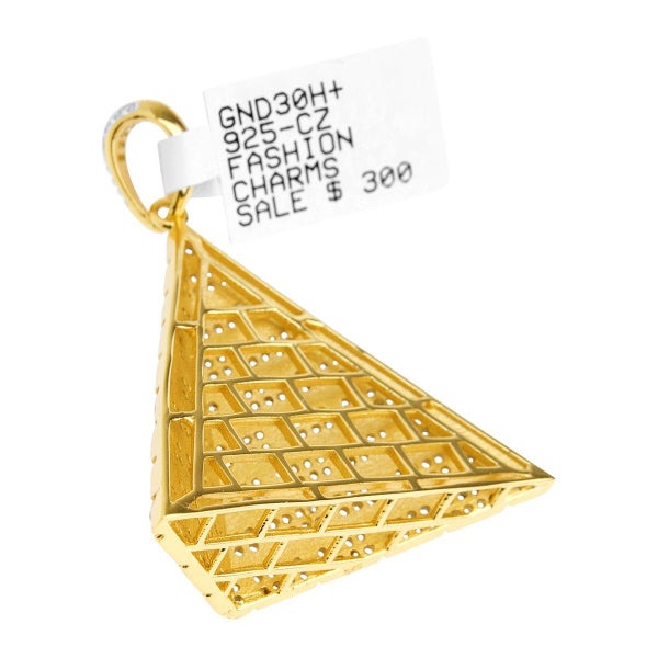 Premium Bling - 925 Sterling Silver 3D Pyramid Carousel 2
