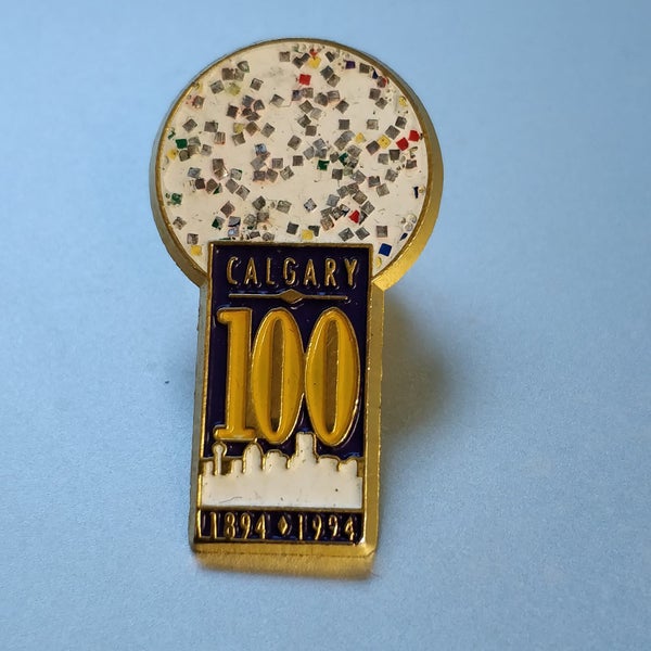 Gold Calgary 100 (1894 -1994) pin- LAMINT ALBERTA Carousel 2