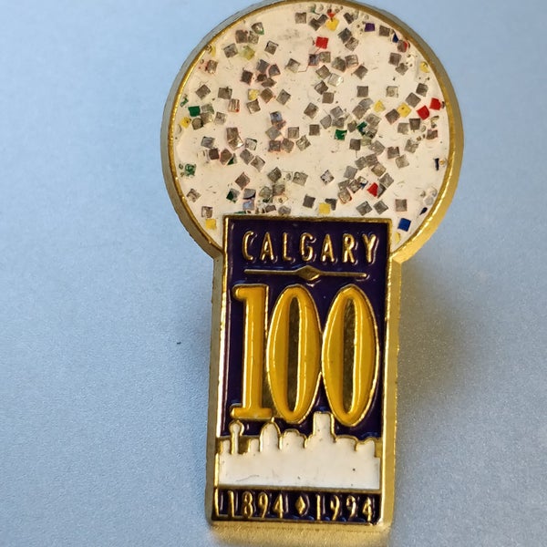 Gold Calgary 100 (1894 -1994) pin- LAMINT ALBERTA Carousel 1