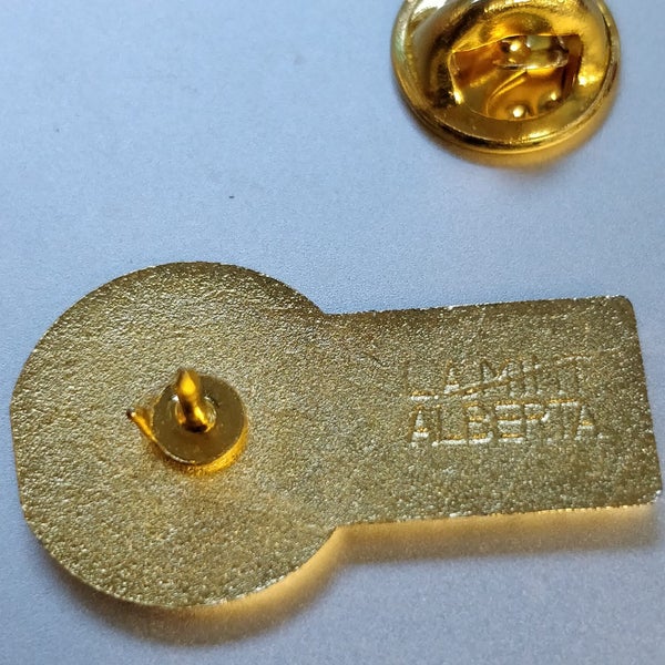 Gold Calgary 100 (1894 -1994) pin- LAMINT ALBERTA Carousel 4