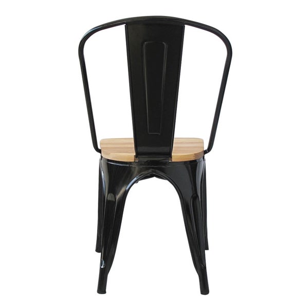 Amelie Chair - Matt Black / Natural Elm Wood Carousel 2
