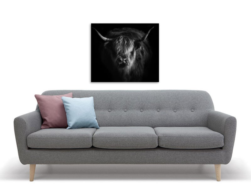 ON SALE FREE SHIPPING - 1 Piece Canvas Art Print - COW Carousel 2