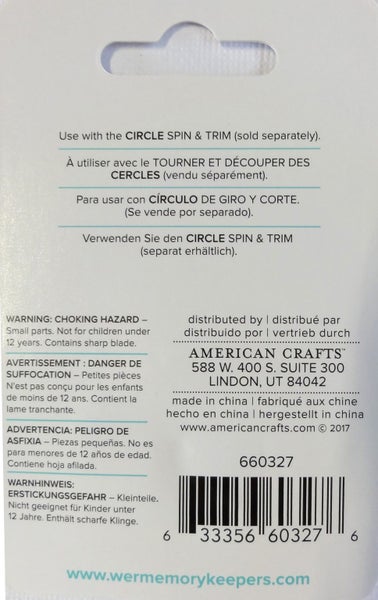 WeR Memory Keepers Crafters Essential Circle Spin & Trim Blade Refill WR660327 Carousel 3